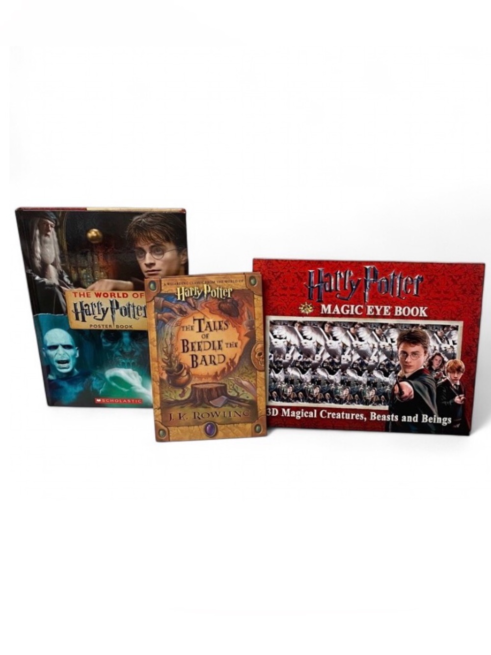 Harry Potter 3-Book Set Magic Eye, Poster Book, Tales of Beedle the Bard